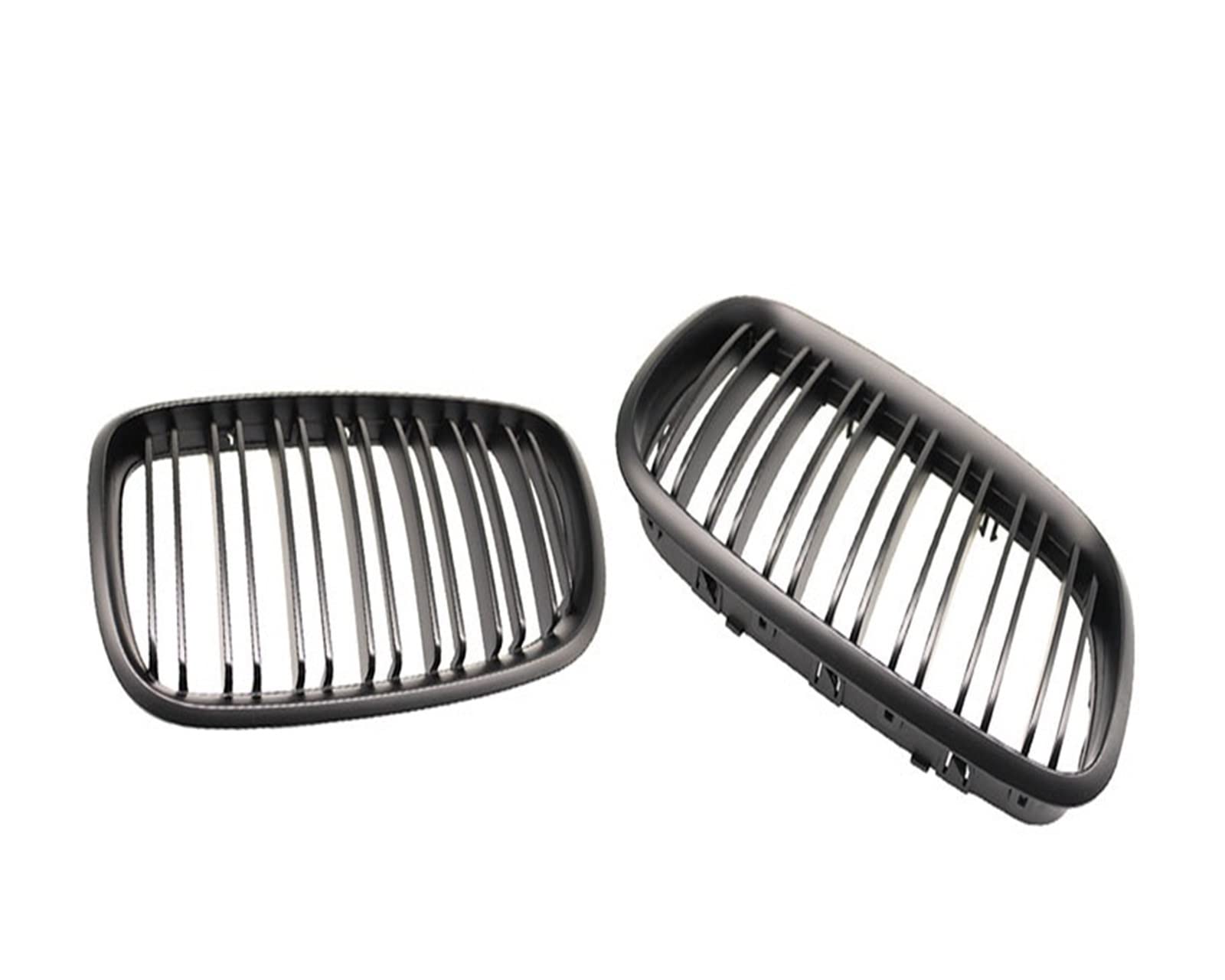 Auto Frontgrill Kühlergitter Mattschwarzer Frontstoßfänger-Doppellamellen-Frontnierengrill Für X5 X6 E70 E71 2007 2008 2009 2010 2011 2012 2013 2014 Autozubehör(Matt-schwarz) von SPUFKGE