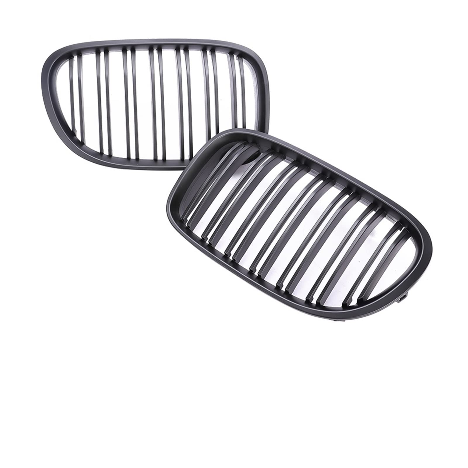 Auto Frontgrill Kühlergitter Unteren Front Oberen Nieren Stoßstange Grills Dual Lamellen Interrior Grille Für 7 Serie F01 F02 2008 2009 2010 2011 2012 2013 2014 2015(Dual Matte Black) von SPUFKGE