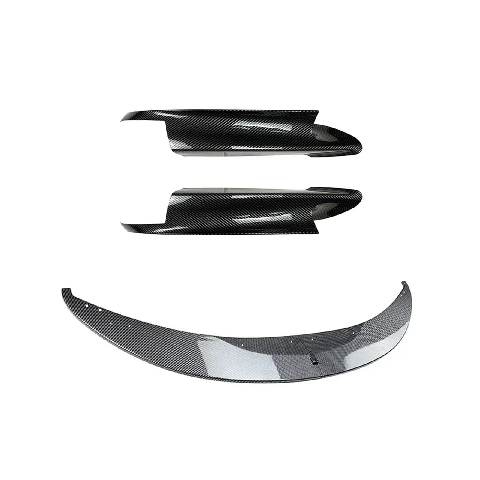 Auto-Frontspoiler Front Spoiler Lippe 2/4 Stück Für 3er-Serie Für M3 E90 E91 E92 E93 06 Bis 13 Frontstoßstangen-Lippensplitter-Diffusor-Spoiler Von ABS Glänzendes Schwarzes Body-Kit(Lip BumperCarbonLo von SPUFKGE