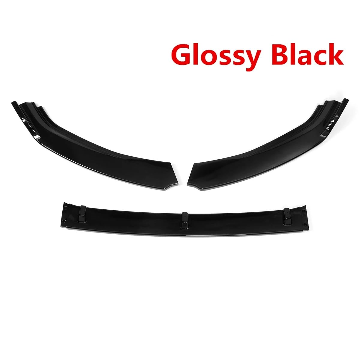 Auto-Frontspoiler Front Spoiler Lippe 3 Stücke Für VW Für Golf MK7 2014 2015 2016 2017 Auto Front Stoßstange Splitter Lip Diffusor Spoiler Schutz Abdeckung Deflektor Lippen Schutz(Glossy Black) von SPUFKGE