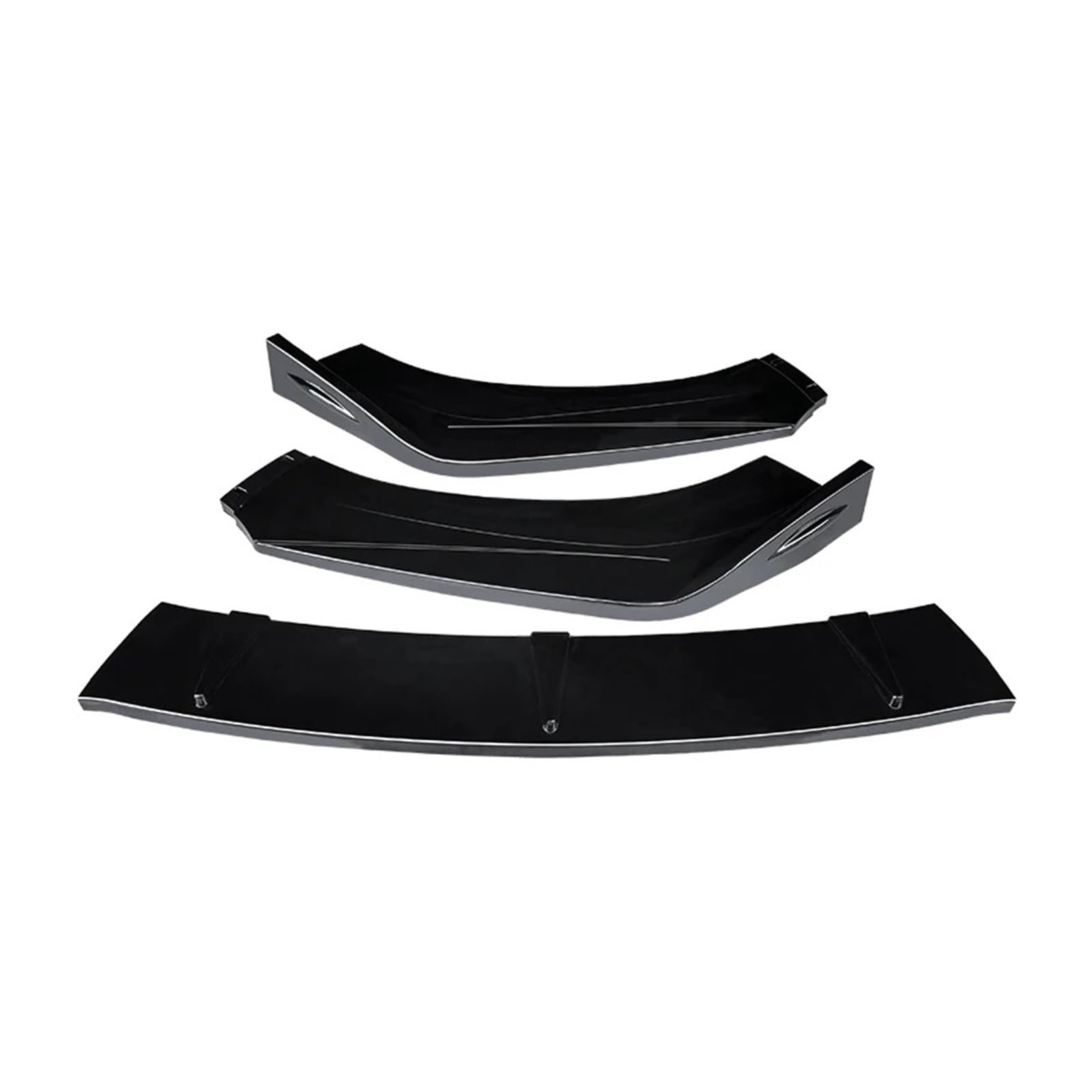 Auto-Frontspoiler Front Spoiler Lippe Auto Front Stoßstange Splitter Lip Kit Spoiler Diffusor Deflektor Auto Carbon Faser Für 7Generation Für Accord 2003 2004 2005 2007(Gloss Black) von SPUFKGE