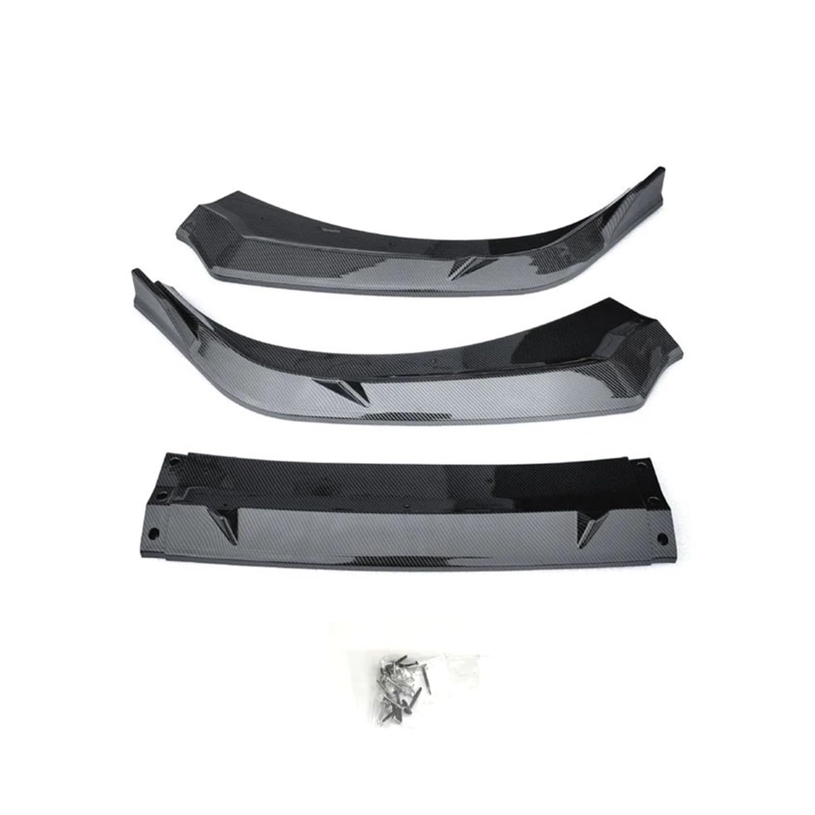 Auto-Frontspoiler Front Spoiler Lippe Frontschürze Lippe Für Hyundai Für Elantra 2023 2024 2025 8th Generation Air Splitter Auto Körper Kit Spoiler Schwarz Röcke Zubehör(Carbon Paint) von SPUFKGE