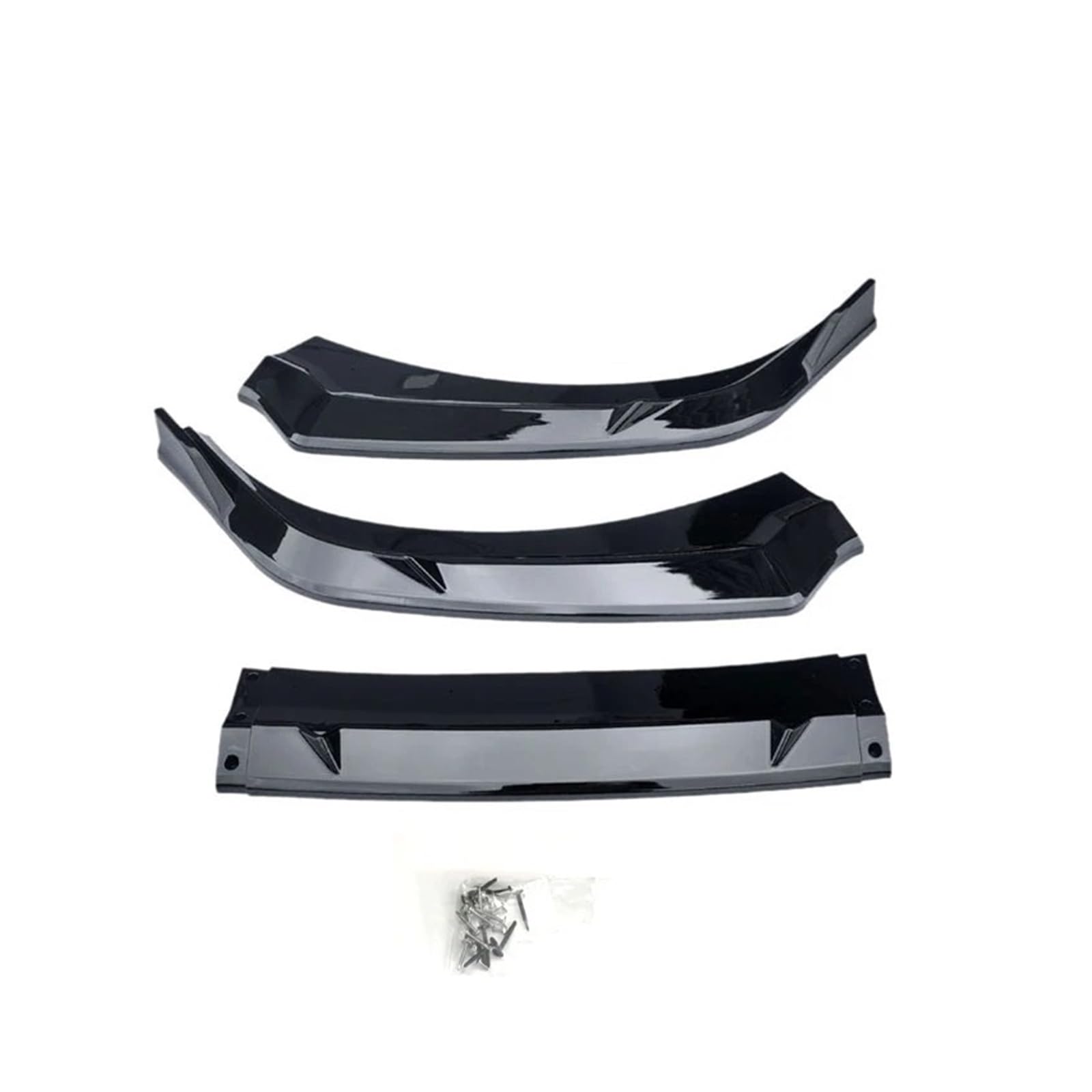 Auto-Frontspoiler Front Spoiler Lippe Frontschürze Lippe Für Hyundai Für Elantra 2023 2024 2025 8th Generation Air Splitter Auto Körper Kit Spoiler Schwarz Röcke Zubehör(Glossy Black) von SPUFKGE