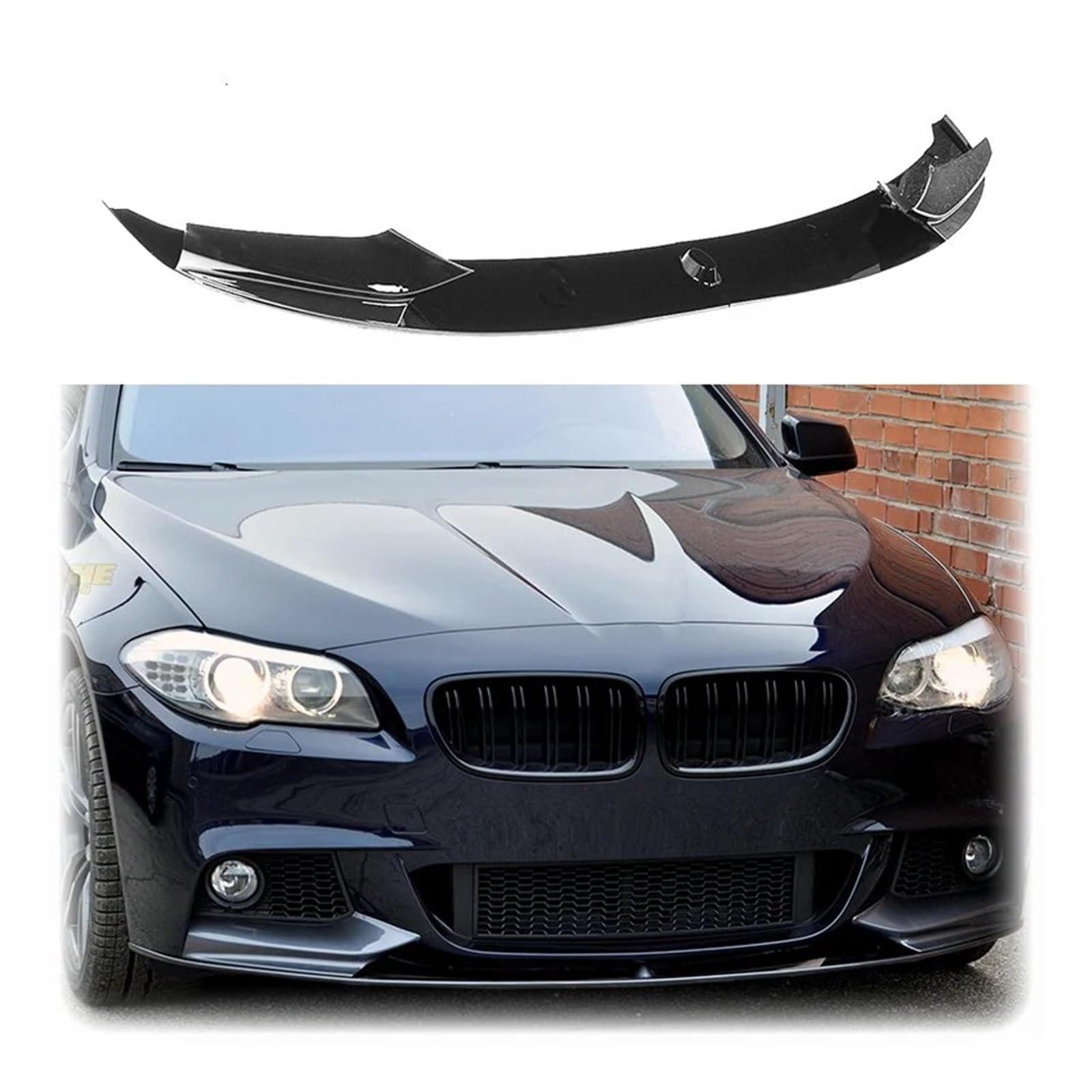 Auto-Frontspoiler Front Spoiler Lippe Für 5 Series F10 535i 528i Für Sport 2011 2012 2013 2014 2015 2016 Frontschürze Lippe ABS Glänzend Schwarz Body Kit von SPUFKGE