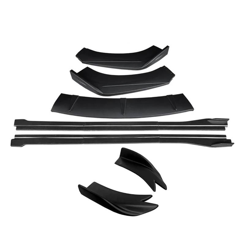 Auto-Frontspoiler Front Spoiler Lippe Für A1 2011 12 13 14 15 16 17 2018 2019 Auto Front Stoßstange Splitter Lip Body Kit Spoiler Seite Röcke Extensions Hinten Wrap Winkel Shark Fins ABS(Matt-schwarz) von SPUFKGE