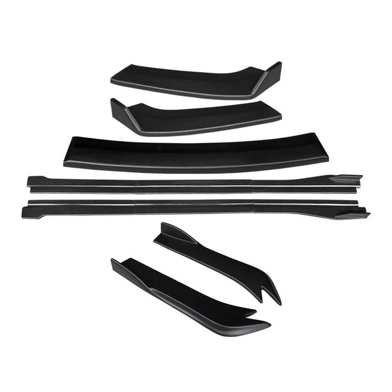 Auto-Frontspoiler Front Spoiler Lippe Für Benz C-Klasse W204 C63 2007 08 09 10 11 12 13 2014 Auto Body Kit Front Stoßstange Splitter Lip Spoiler Seite Röcke Hinten Wrap Winkel ABS(Matt-schwarz) von SPUFKGE