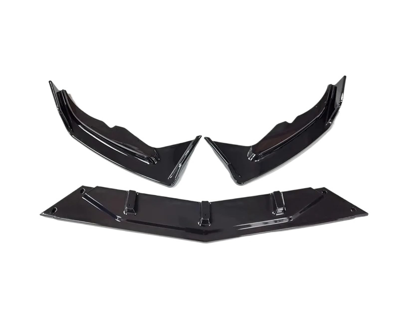 Auto-Frontspoiler Front Spoiler Lippe Für Chevrolet Für Cavalier Für Onix 2020 Jahr ABS Material Glänzend SCHWARZ Auto Front Spoiler Kinn Splitter Stoßstange Lip Deflektor Diffusor(Glossy Black) von SPUFKGE