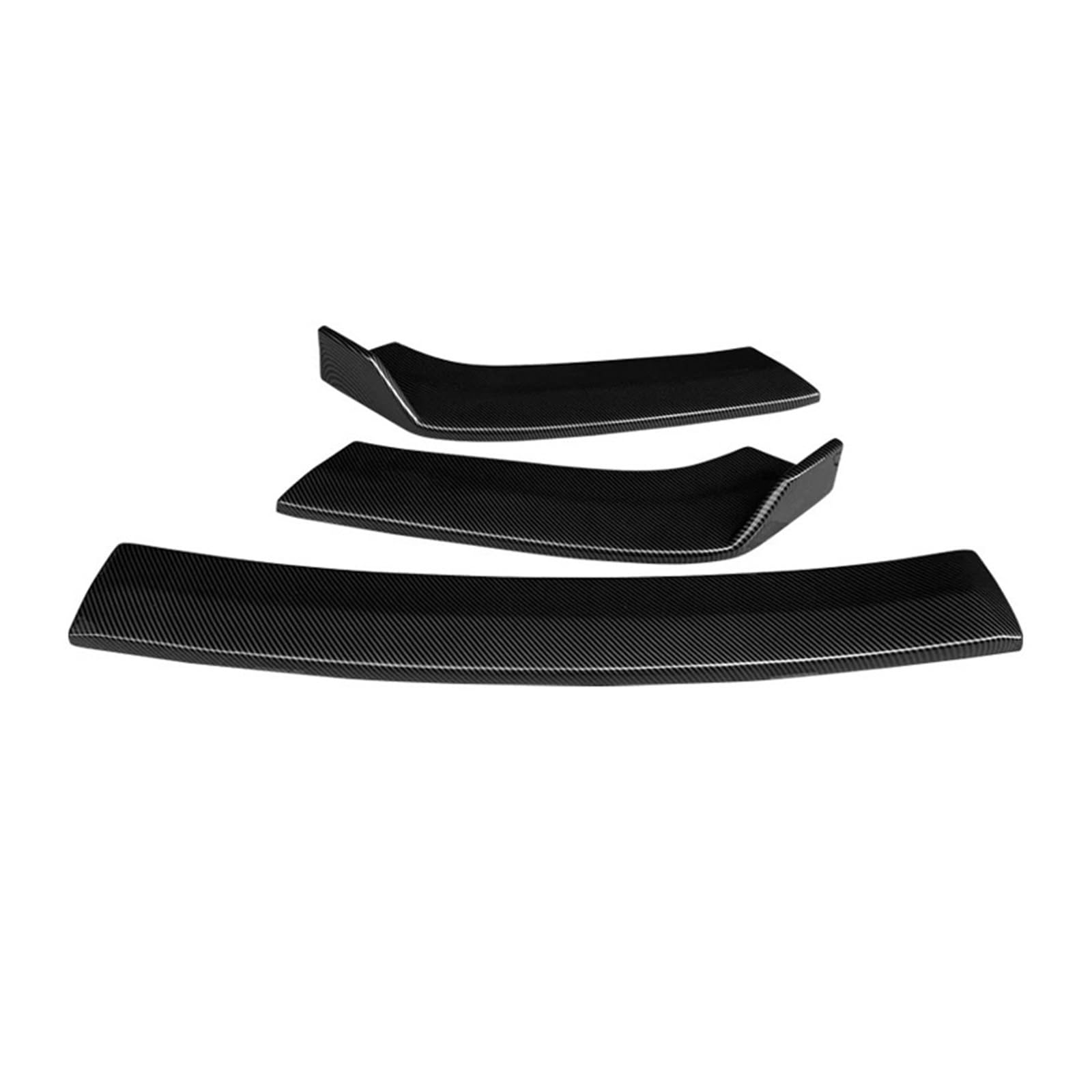 Auto-Frontspoiler Front Spoiler Lippe Für Für X1 F48 2016 2017 2018 2019 Auto Front Stoßstange Splitter Lip Spoiler Seite Rock Rocker Splitter Winglet Flügel Diffusor Zubehör(Carbon Fiber Look B) von SPUFKGE