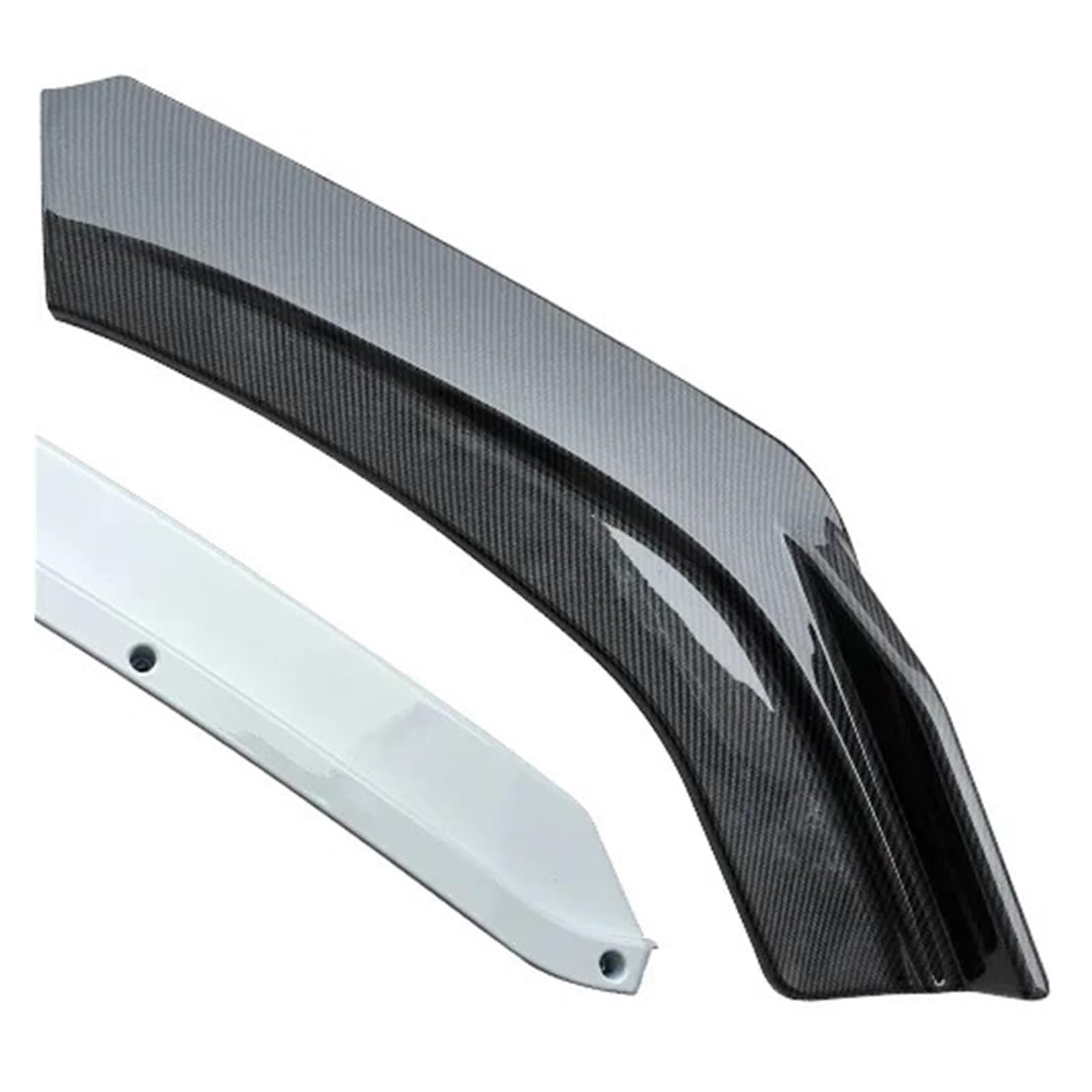 Auto-Frontspoiler Front Spoiler Lippe Für Hyundai Für Sonata 2015 2016 2017 Frontschürze Spoiler Carbon Oberfläche Schutz Platte Lip Body Kit Kinn Schaufel(Carbon Surface-White) von SPUFKGE