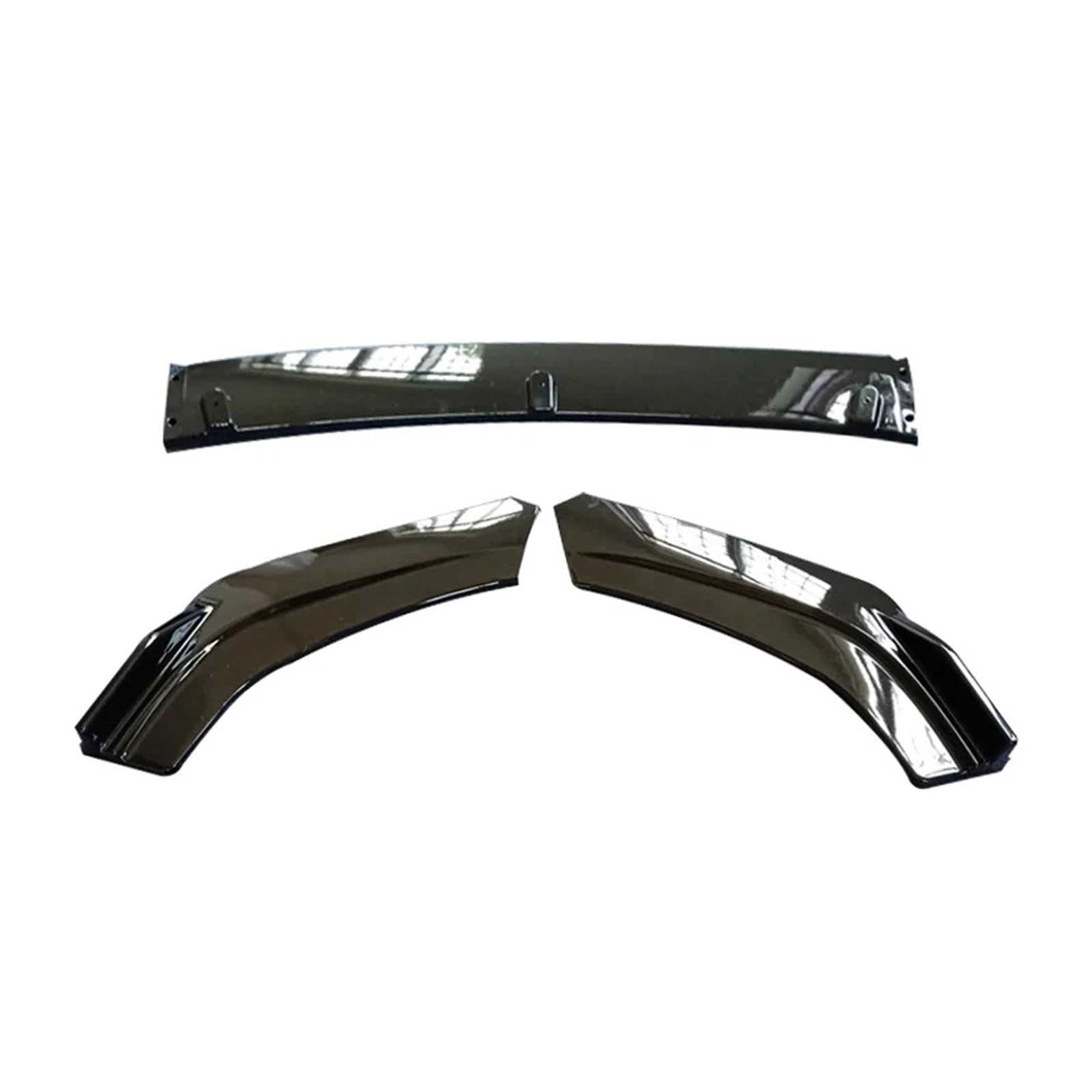 Auto-Frontspoiler Front Spoiler Lippe Für Lancer EX Für Evo 2013 2014 2015 2016 Frontschürze Spoiler Schutzplatte Lip Body Kit Carbon Oberfläche Auto Dekorative Streifen Kinn Schaufel(Gloss Black) von SPUFKGE