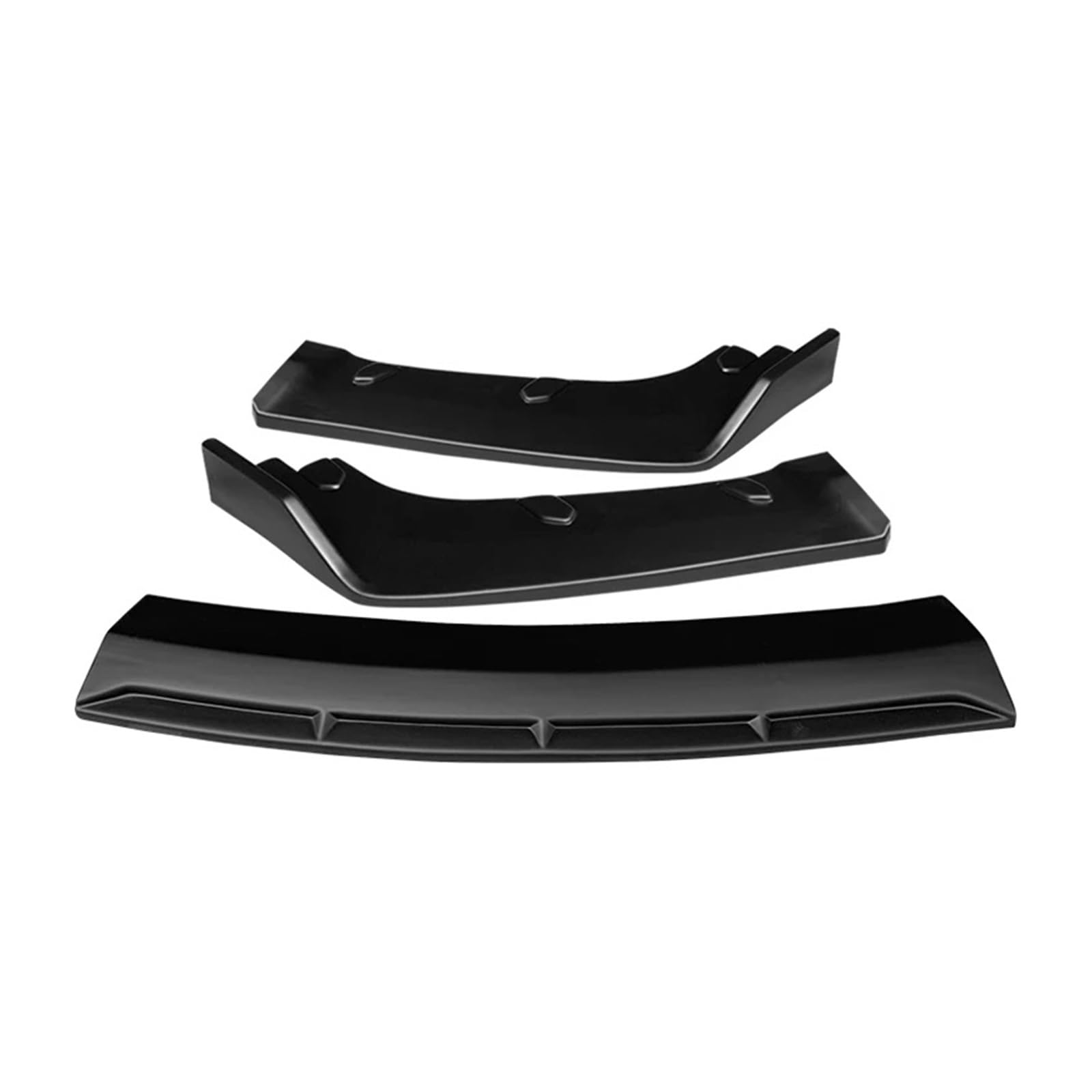 Auto-Frontspoiler Front Spoiler Lippe Für Macan 2018 2019 2020 2021 Auto Frontschürze Spoiler Schutz Platte Lip Body Kit Carbon Look Kinn Schaufel Zubehör ABS(Matt-schwarz) von SPUFKGE