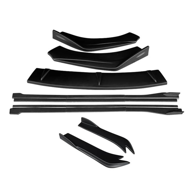 Auto-Frontspoiler Front Spoiler Lippe Für RS7 2014 2015 2016 Auto Zubehör Front Stoßstange Splitter Lip Body Kit Spoiler Seite Röcke Extensions Hinten Wrap Winkel(Matt-schwarz) von SPUFKGE