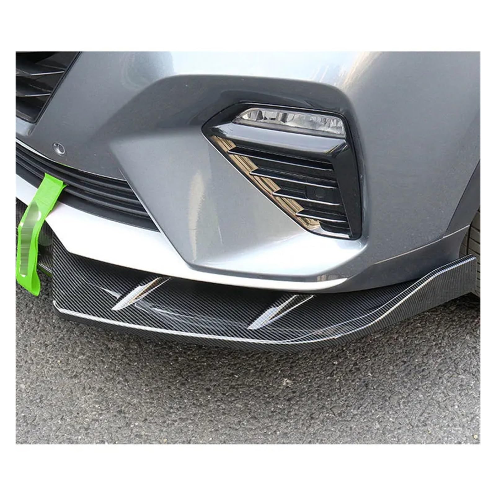 Auto-Frontspoiler Front Spoiler Lippe Für RX5 Für Morris Für Garagen RX5 2020 2022 2023 Frontschürze Spoiler Vorne Röcke Splitter Auto Körper Kit Zubehör(Carbon Paint) von SPUFKGE