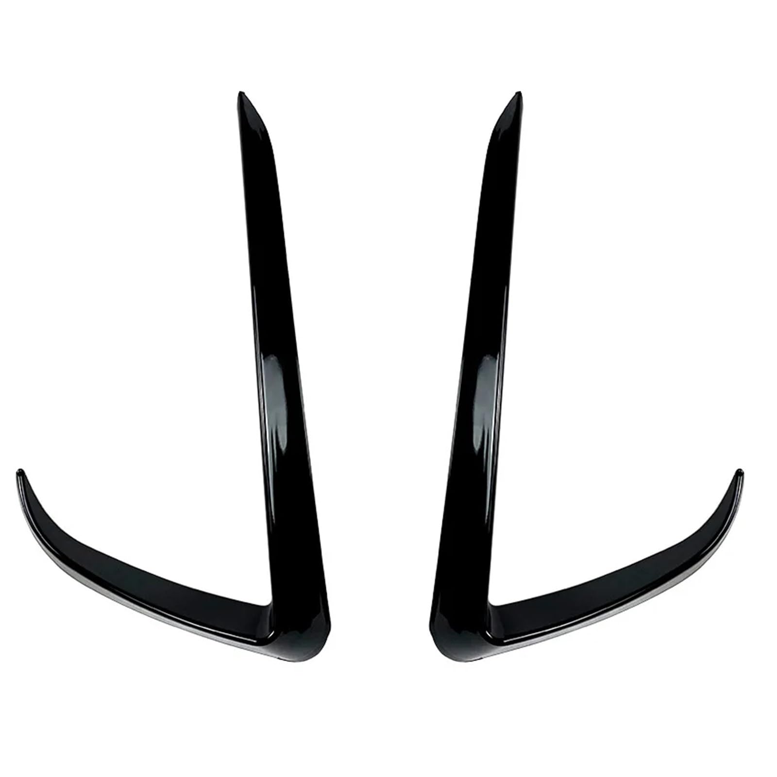 Auto-Frontspoiler Front Spoiler Lippe Für Tesla Für Modell Y 2020 Bis Vorne Stoßstange Spoiler Nebel Lampe Hauben Trim Abdeckung Luft Messer Splitter Körper Kit Von Glänzend Schwarz(Glossy Black) von SPUFKGE