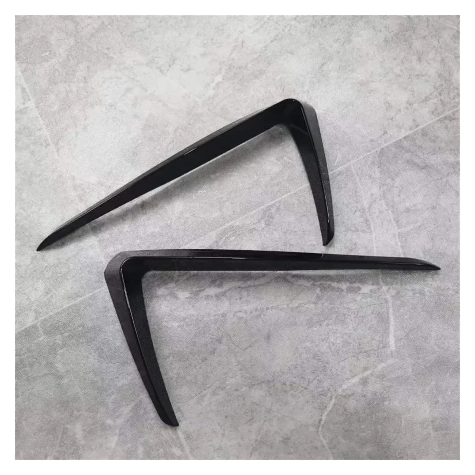 Auto-Frontspoiler Front Spoiler Lippe Für VW Für GOLF 7 MK7 Für GTi 2013-2016 Schwarz Front Stoßstange Splitter Nebel Licht Abdeckung Air Vent Trim Klappe Canards Körper Kit Auto Zubehör(L And R Upper von SPUFKGE