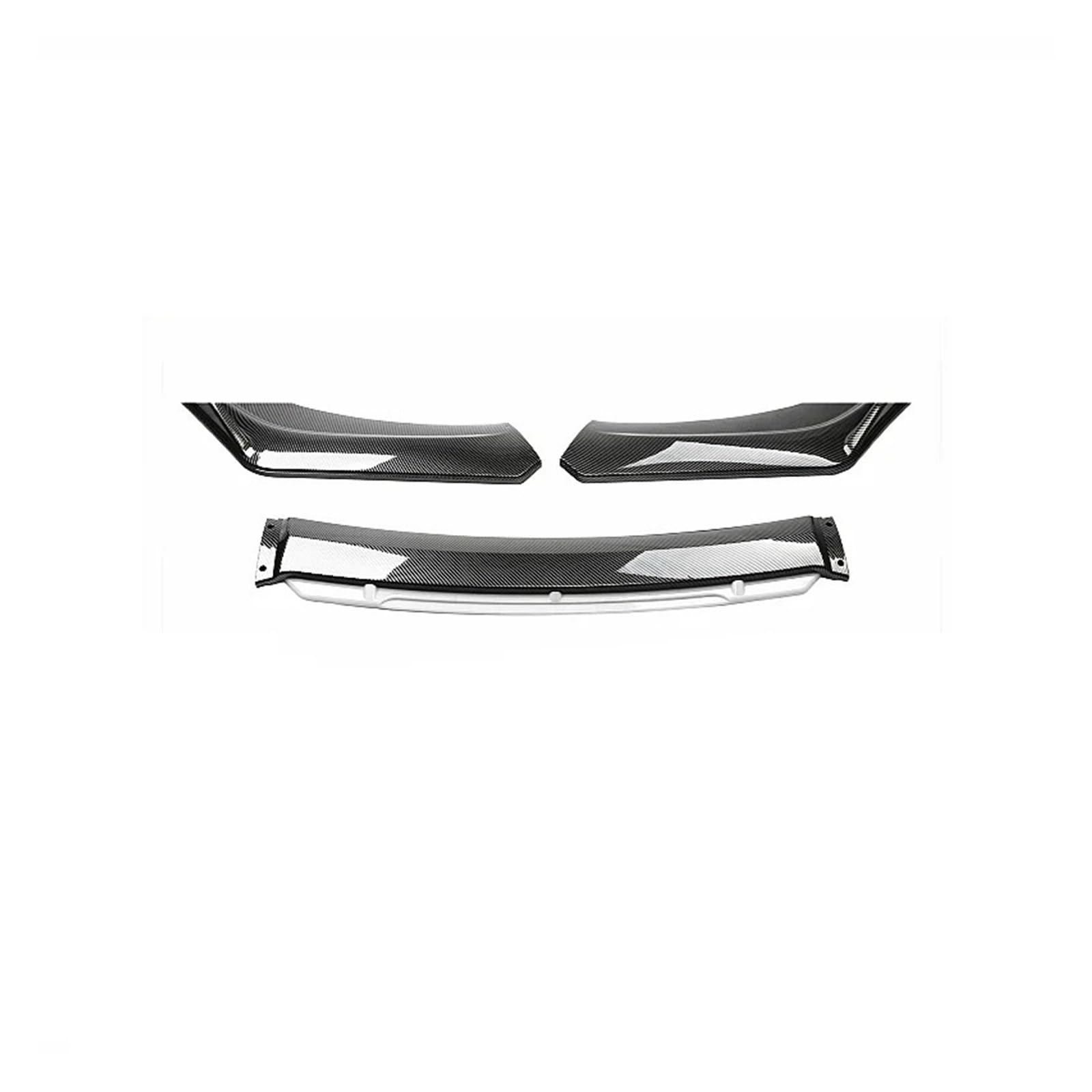 Auto-Frontspoiler Front Spoiler Lippe Limousine Frontschürze Lippe Für A3 Für A4 Für A6 Für Q3 S3 S4 S6 B6 B7 B8 B8,5 Kinn Spoiler Splitter Diffusor Körper Kit Universal Zubehör(Carbon White) von SPUFKGE