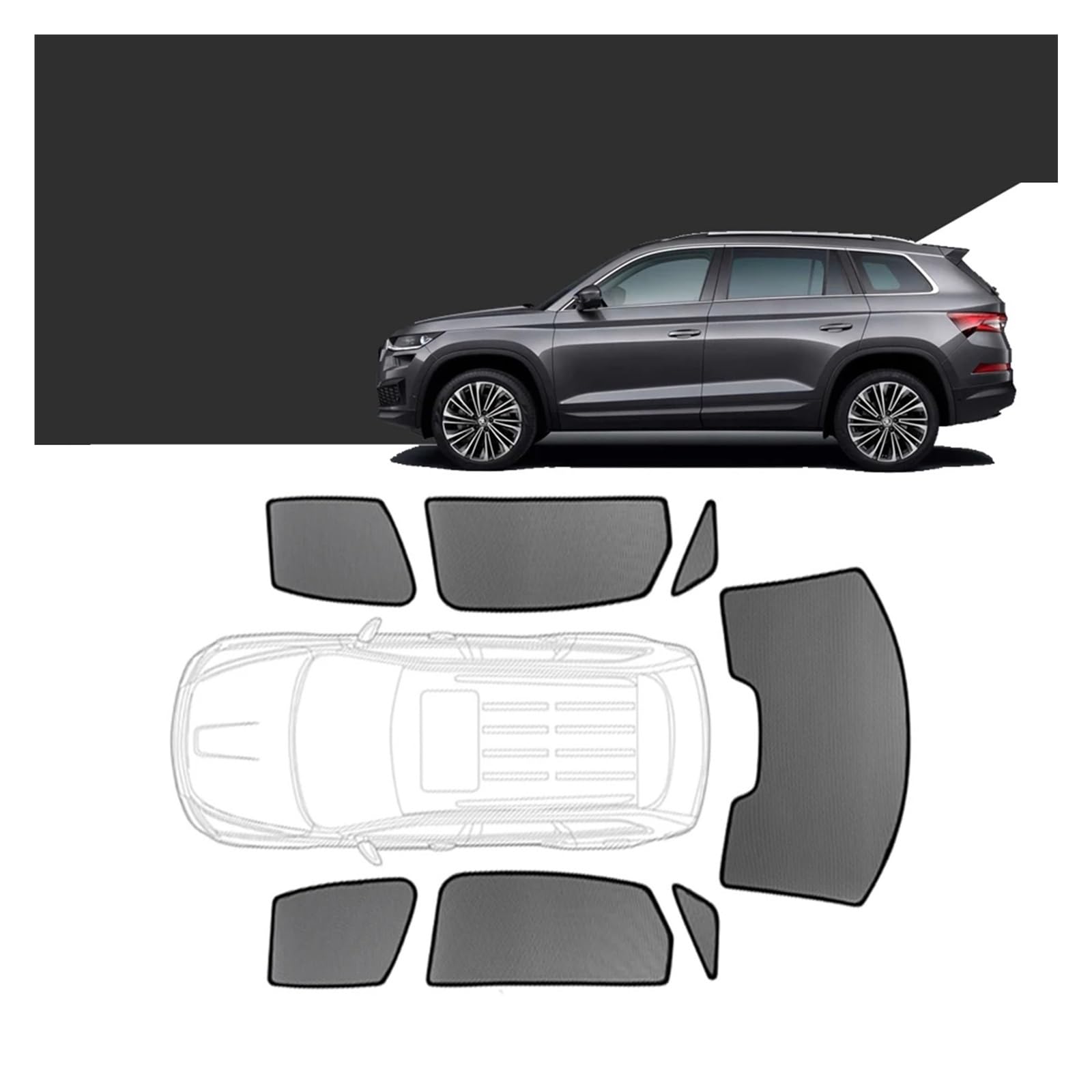 Autofenster Für A4 Für Avant Für B9 2015-2023 Benutzerdefinierte Magnetische Auto Fenster Sonnenschirm Wagon Vorhang Mesh Front Windschutzscheibe Rahmen Vorhang Schiebedach Sonnenschirm(Front Windshie von SPUFKGE