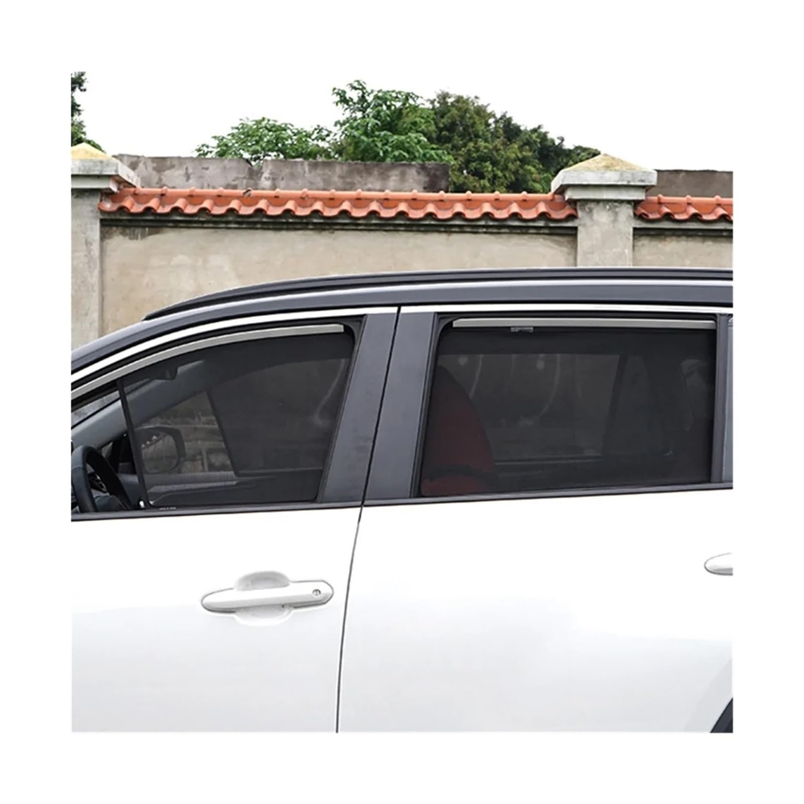 Autofenster Für CR-V 6. Für Generation 2023 2024 C Benutzerdefinierte Magnetische Autofenster Sonnenschutz Urtain Mesh Frontscheibe Rahmen Vorhang Schiebedach Sonnenschirm(6PCS Whole Set) von SPUFKGE