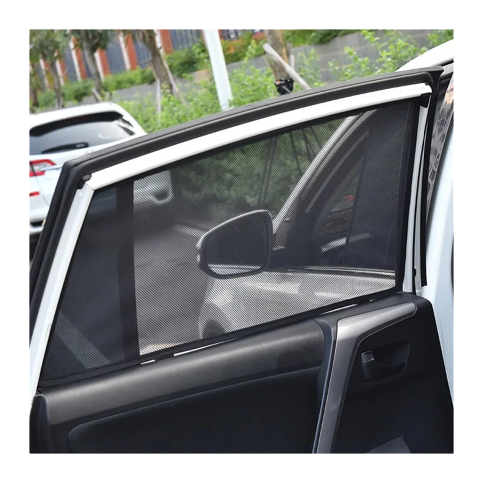 Autofenster Für CRV 4. Generation 2012-2017 Benutzerdefinierte Magnetische Auto Fenster Sonnenschutz Vorhang Mesh Front Windschutzscheibe Rahmen Vorhang Schiebedach Sonnenschirm(2PCS Side Triangle) von SPUFKGE