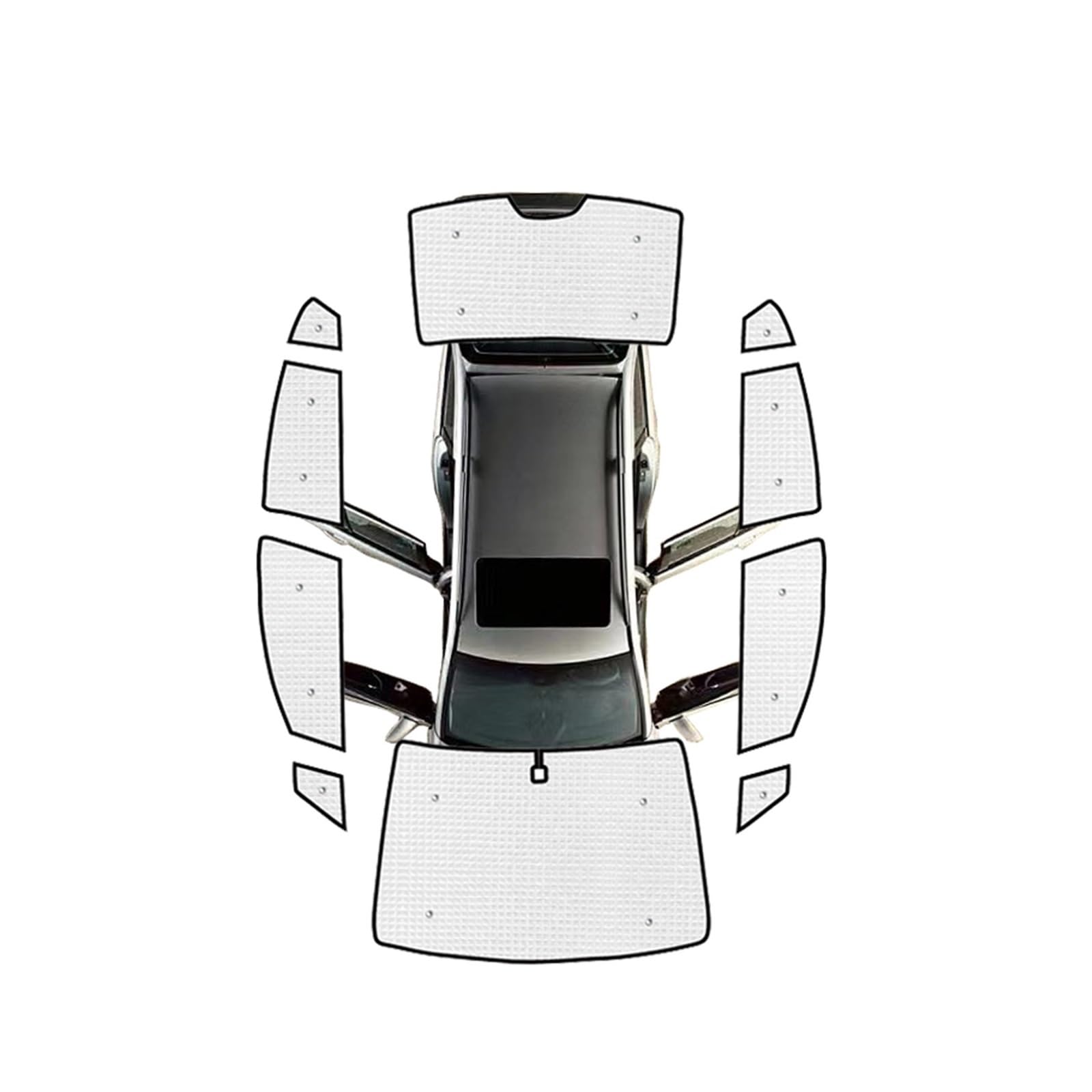 Autofenster Für Civic Für MK9 2012 2013 2014 2015 Auto Abdeckung Sonnenschirm Limousine Windschutzscheibe Windows Anti-Uv Sonnenschutz Visier Sonnenschirm Schiebedach Sonnenschirm(All Sunshades) von SPUFKGE