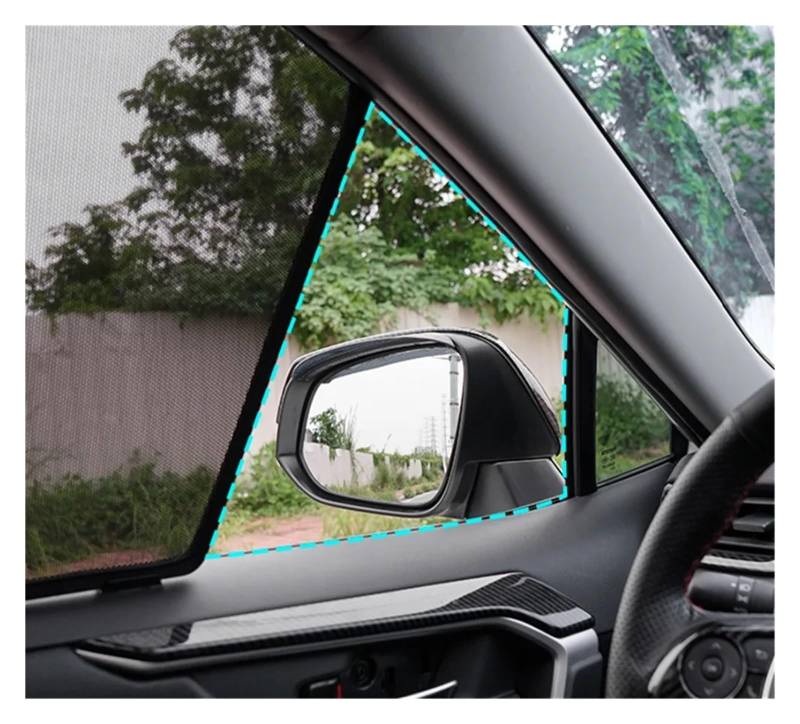 Autofenster Für Für A3 Sportback Fließheck 8Y 2020-2023 Benutzerdefinierte Magnetische Auto Fenster Sonnenschutz Vorhang Mesh Frontscheibe Rahmen Vorhang Schiebedach Sonnenschirm(6PCS Whole Set) von SPUFKGE