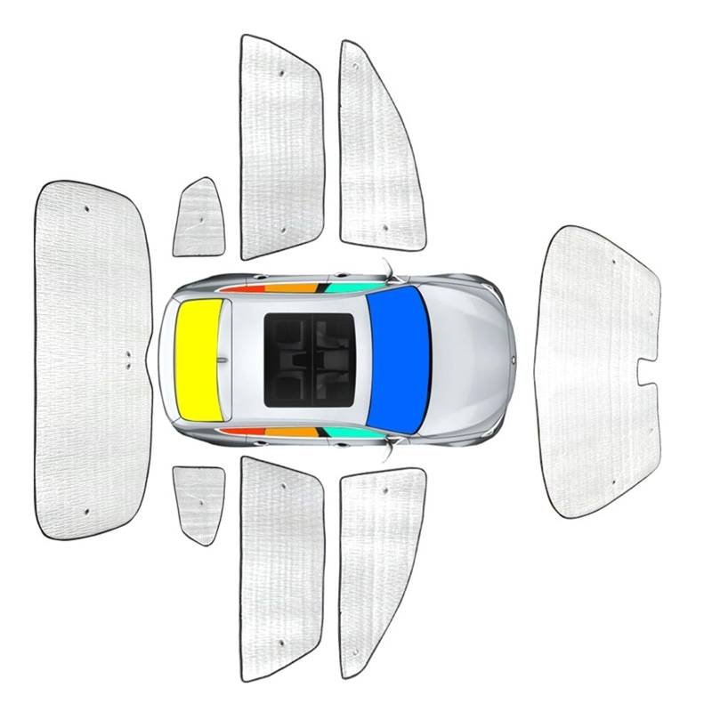 Autofenster Für Jeep Für Wrangler JL 2018-2025 Auto Sonnenschutz UV Schutz Abdeckung Seite Fenster Vorhang Sonnenschutz Visier Windschutzscheibe Auto Zubehör Schiebedach Sonnenschirm(Rear for 4Doors) von SPUFKGE