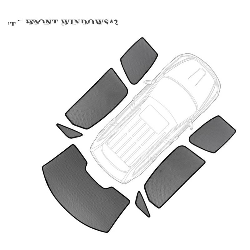 Autofenster Für Mitsubishi Für Outlander 2022 2023 2024 Auto Sonnenschutz Visier Frontscheibe Rahmen Vorhang Hinten Seite Baby Fenster Sonnenschutz Schiebedach Sonnenschirm(7pcs) von SPUFKGE