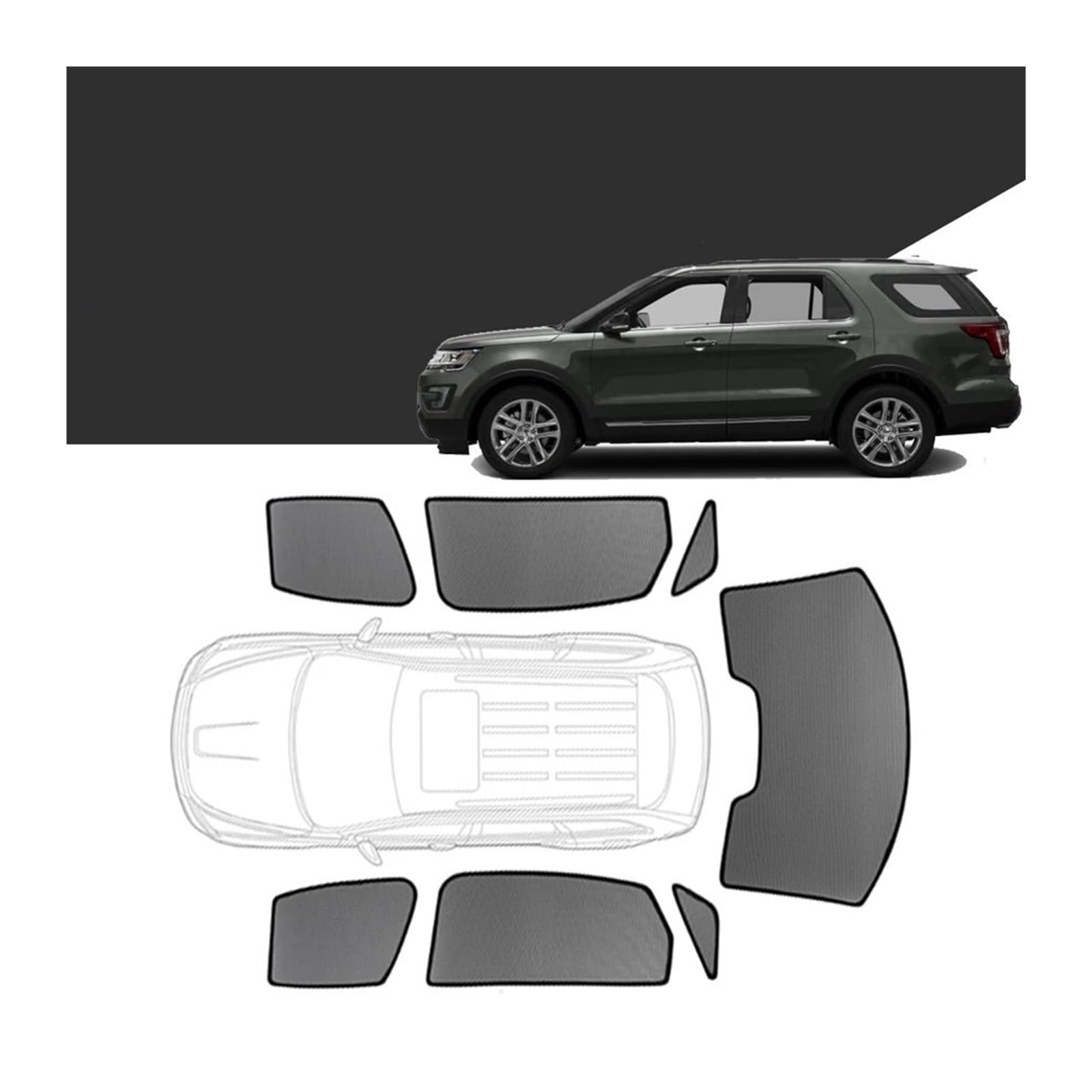 Autofenster Für X3 Für G01 2018-2021Custom Magnetische Auto Fenster Sonnenschutz Vorhang Mesh Frontscheibe Rahmen Vorhang Schiebedach Sonnenschirm(Back Window) von SPUFKGE