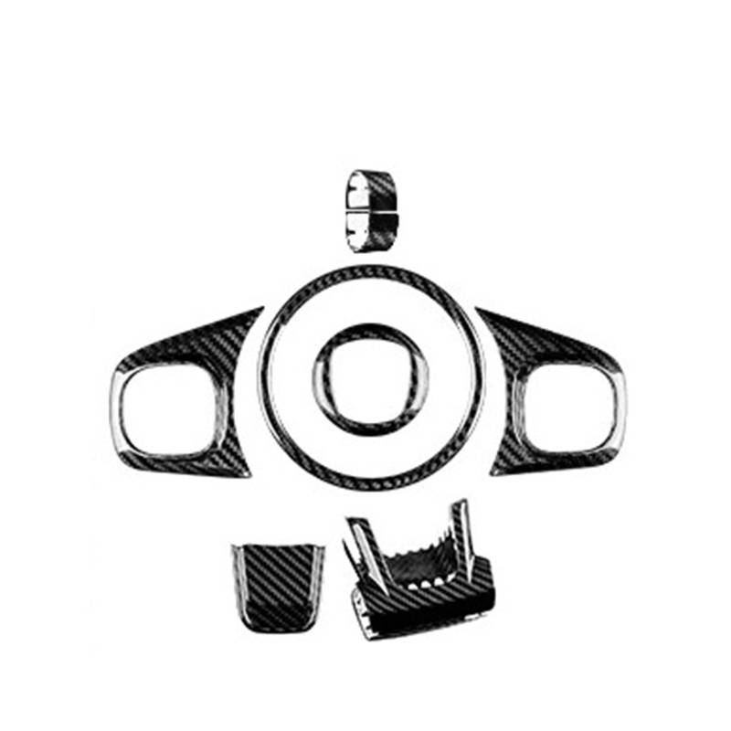 Für Fiat Für 500 Für Abarth 595 695 2008 09 10 11 12 13 14 15 16 2017 2018 2019 2020 2021 2022 2023 Auto-Innenraum Real Hard Carbon Fiber Aufkleber Auto Innendekoration Interieur Dekor(1Set Type A Bla von SPUFKGE