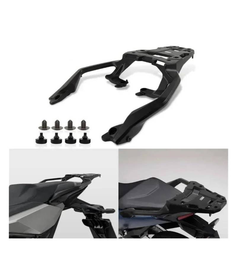 Gepäck Rack Motorrad Gepäckträger Für XADV 750 Für Forza 750 NC 750 2021 2022 2023 2024 Motorrad Gepäckträger Halterung Hinten Gepäckträger Rahmen Abdeckung Panel Halter Unterstützung(Schwarz) von SPUFKGE