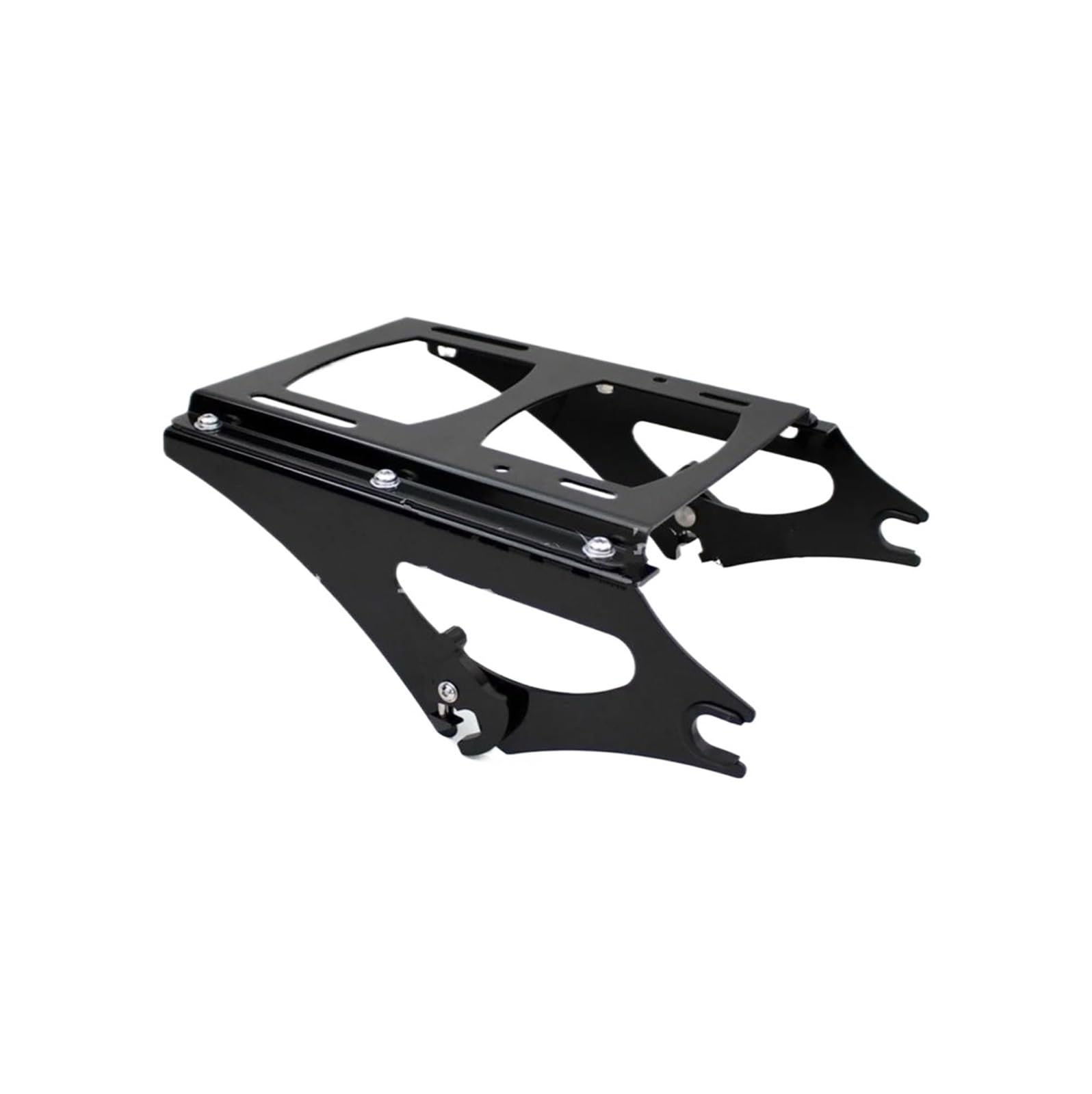 Gepäck Rack Motorrad Gepäckträger Hinten Gepäck Abnehmbare Halterung Zwei-Up Tour Pack Rack Für Touring Für Straße Für King Für Straße Für Glide Für FLHX Für FLTRX Für FLHR 2009-13(Schwarz) von SPUFKGE