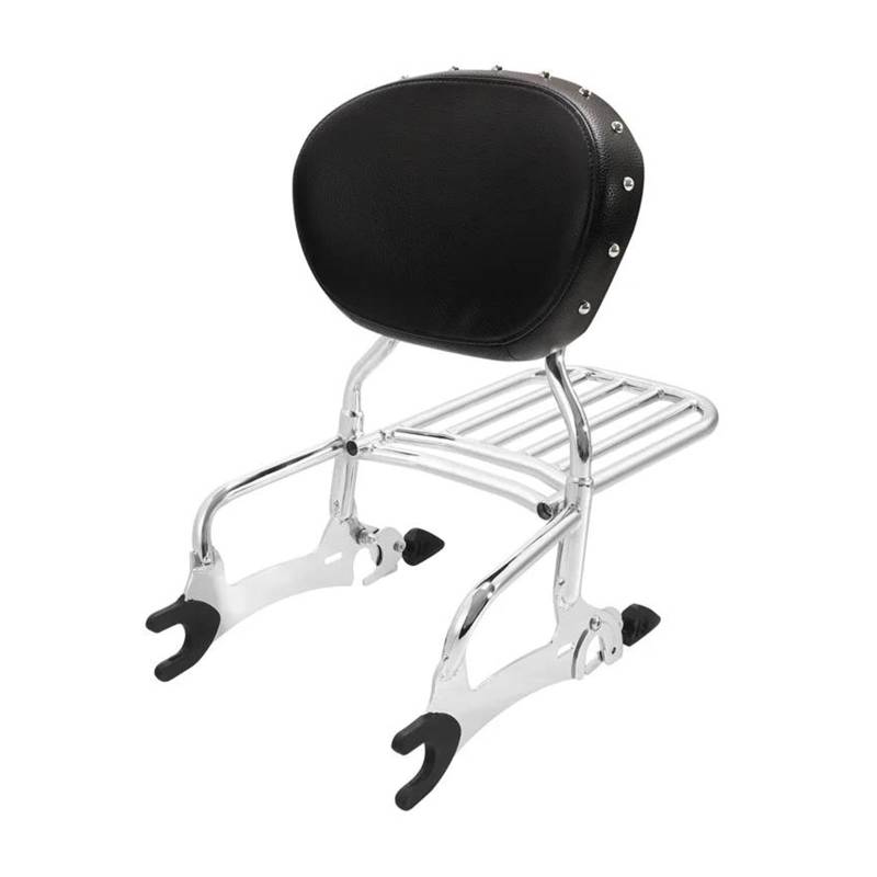 Gepäck Rack Motorrad Gepäckträger Motorrad Rückenlehne Sissy Bar Gepäckträger Für Indian Für Chieftain Für Limited Für Springfield Für Dark Für Horse Für Roadmaster Für Chief(Black Chrome) von SPUFKGE