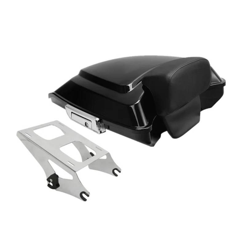 Gepäck Rack Motorrad Gepäckträger Motorrad Stamm Pad Montieren Rack Für Tour Für Pak Für Touring Für Ultra Für Limited Für Straße Für Glide Für Straße Für Glide 2014-2023(Style 2 Chrome) von SPUFKGE