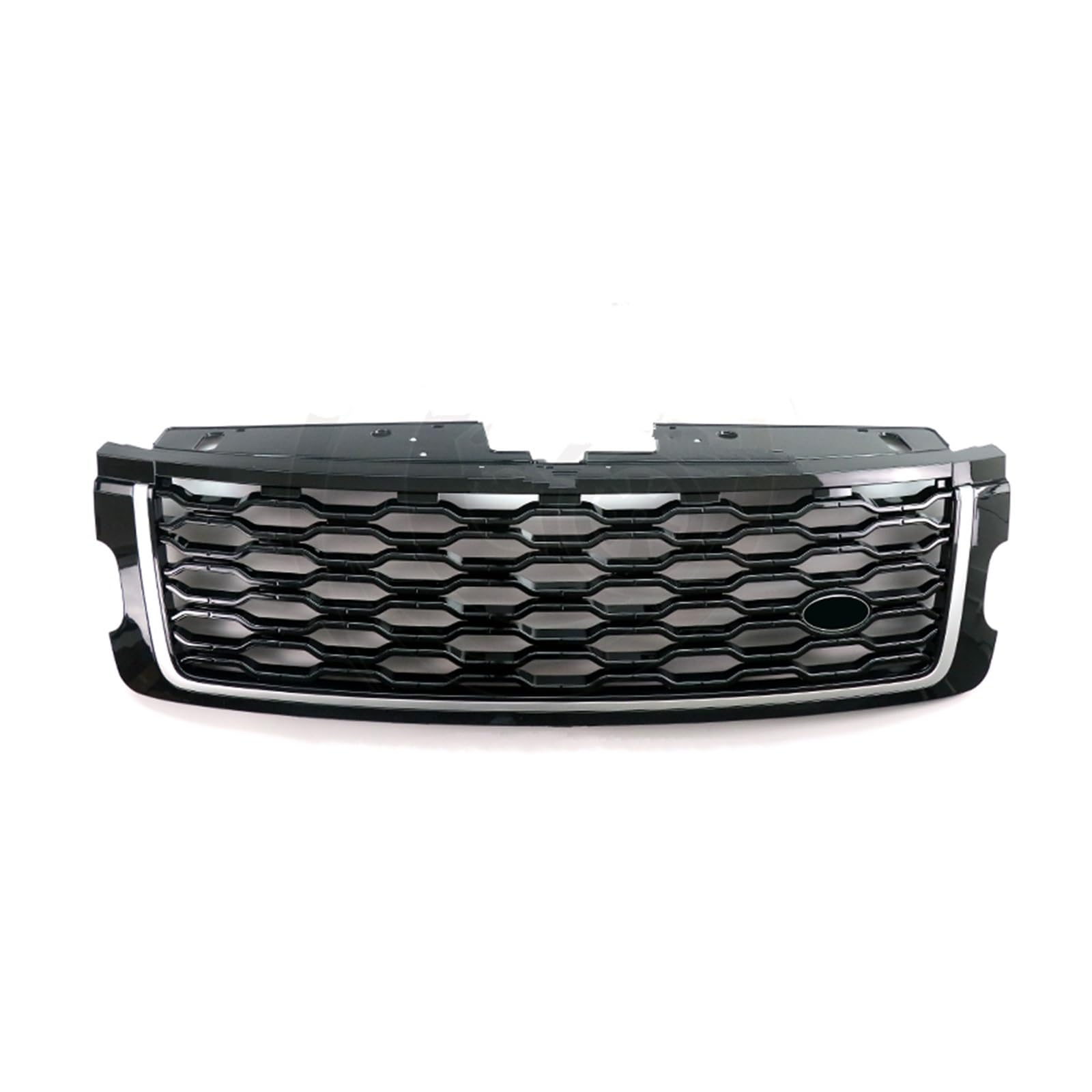 Grill Front Für Land Für Rover Für Range Für Rover Für Vogue 2018-2022 Auto-Renngrills Frontstoßstangengrill Kühlergrill Mesh-Gitter Autozubehör Doppelsteg Nieren Vorne Grill(Black Black Silver) von SPUFKGE