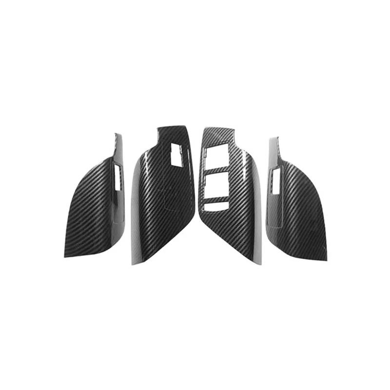 LHD Für Buick Für Regal 2009 2010 2011 2012 2013 2014 2015 2016 Auto Innentür Fensterheber Schalter Taste Panel Rahmen Abdeckung Trim Auto Innendekoration Interieur Dekor(Carbon Fiber Texture) von SPUFKGE