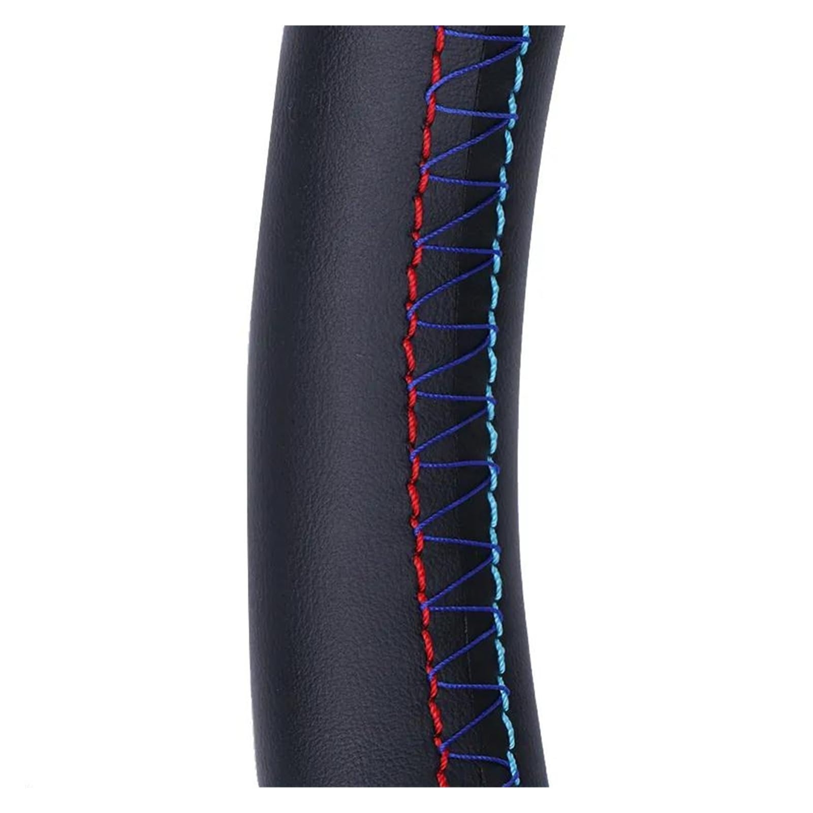 Lenkradbezug Auto Für Clio 2 Für Twingo 2 Für Sandero 2001-2014 DIY Lenkung Wrap Mikrofaser Leder Auto Lenkrad Abdeckung Lenkradhüllen(Red-Blue line) von SPUFKGE