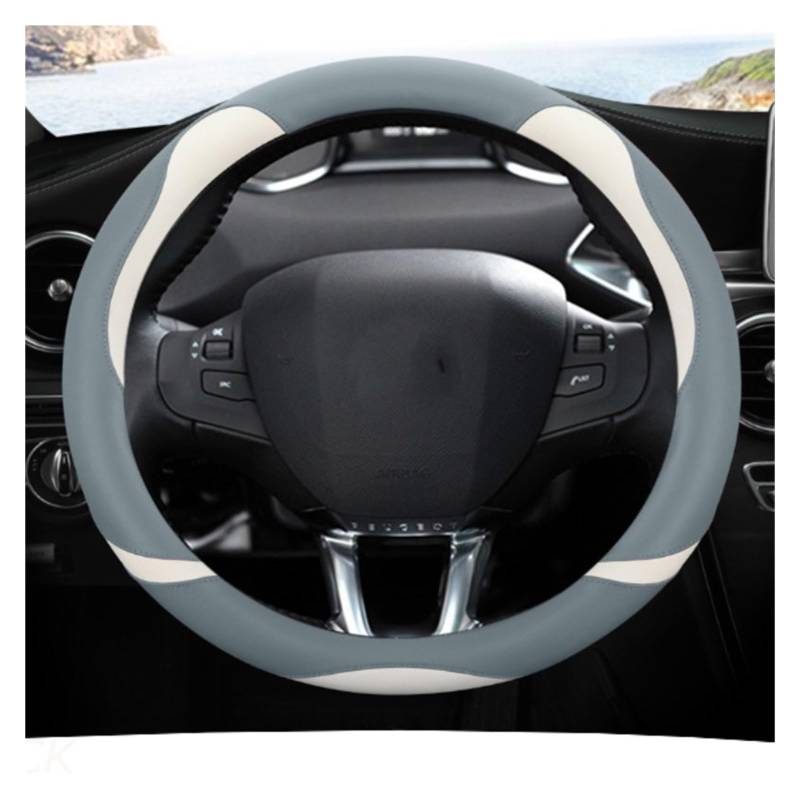 Lenkradbezug Auto Für Peugeot 208 2012 2013 2014~2018 Für Peugeot 308 2008~2021 Mikrofaser Leder Auto Lenkrad Abdeckung Auto Zubehör Lenkradhüllen(D) von SPUFKGE