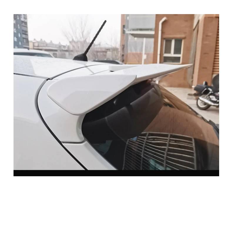 Spoiler Flügel 130 cm Universal Fließheck SUV Autos Hinten Dach Stamm Deckel Spoiler Flügel Passen Meistens Fahrzeug ABS Schwarz Carbon Weiß Zubehör Teile Heckspoiler Flügel(Pearl White) von SPUFKGE