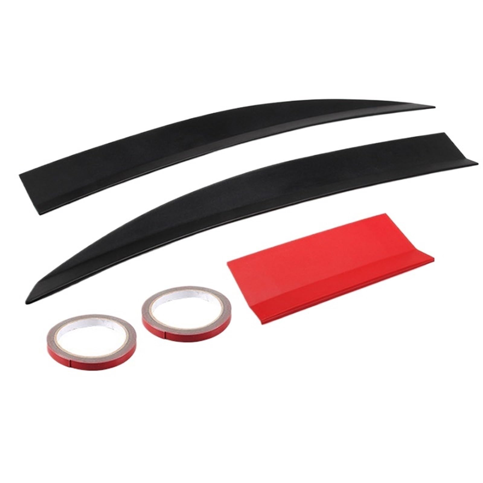 Spoiler Flügel 3Pcs Universal Schwarz Stamm Schwanz Hinten Flügel Spoiler 115-125Cm Auto Zubehör Für Toyota Heckspoiler Flügel(Rot) von SPUFKGE