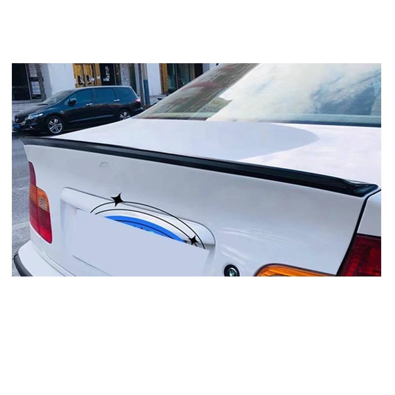 Spoiler Flügel Für 3 Serie E46 318i 320i 328i 325i Limousine 4 Tür 1998-2000 2001 2002 2003 2004 2005 2006 Carbon Hinten Stamm Deckel Ducktail Lip Spoiler Heckspoiler Flügel(Black SPL) von SPUFKGE