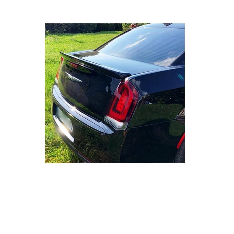 Spoiler Flügel Für Chrysler 300 300c 300s 2011 2012 2013 2014 2015 2016 2017 2018 ABS Auto Hinten Stamm Deckel Boot Ducktail Lip Spoiler Flügel Tuning Zubehör Heckspoiler Flügel(Glossy Black) von SPUFKGE