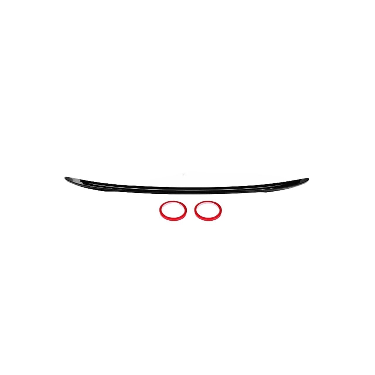 Spoiler Flügel Für Kia Für K3 2019 2020 2021 2022 Hinten Stamm Deckel Boot Ducktail Lip Spoiler Flügel ABS Schwarz Weiß Carbon Außen Tuning Zubehör Heckspoiler Flügel(Glossy Black) von SPUFKGE