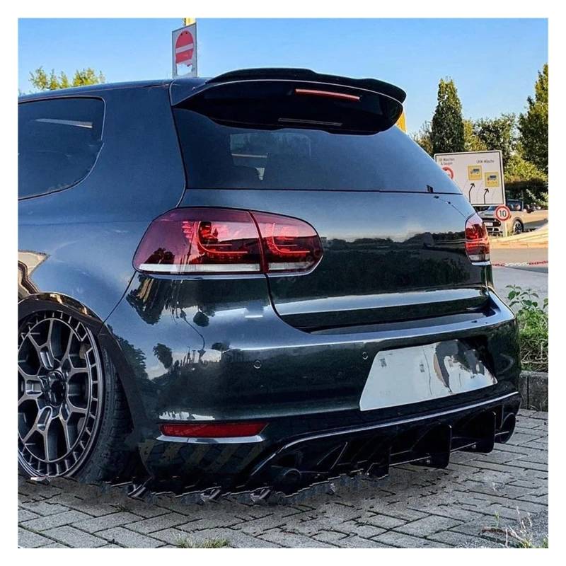 Spoiler Flügel Für VW Für Golf 6 7 7,5 VI VII MK6 7 7,5 Für GTI Für GTD R 2009-2015 2016 2017 2018 2019 2020 Maxton Stil Hinten Dach Spoiler Flügel Body Kits Tuning Heckspoiler Flügel(A) von SPUFKGE