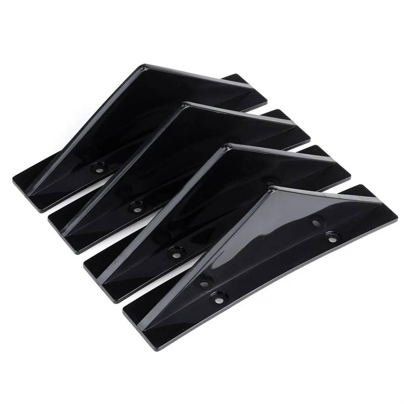 Spoiler Flügel Für VW Für Golf MK5 Für GTI Für GTD 2009-23 Universal Heckstoßstange Diffusor Haifischflosse Spoiler Lip Splitter Schutz Glänzend Schwarz Autozubehör Heckspoiler Flügel(Matt-schwarz) von SPUFKGE