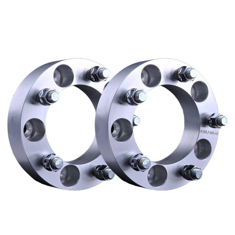 Spurverbreiterungen 2 Stück PCD 5x139,7 CB 108mm Aluminium Legierung Hubcentric Rad Spacer Adapter Für Suzuki Für Jimny Für Jimny Für Sierra Auto Distanzscheiben Mit(2piece Silver 40mm) von SPUFKGE