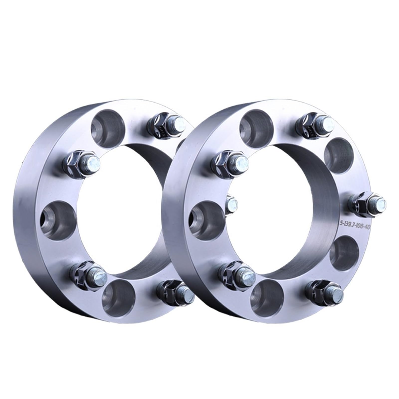 Spurverbreiterungen 2 Stück PCD 5x139,7 CB 108mm Aluminium Legierung Hubcentric Rad Spacer Adapter Für Suzuki Für Jimny Für Jimny Für Sierra Auto Distanzscheiben Mit(2piece Silver 50mm) von SPUFKGE