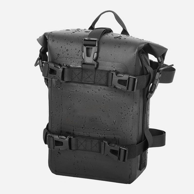 SPYMINNPOO 4L Motorrad -Crash -Bar -Tasche, Schnellveröffentlichung Universal Tail Bag, Stilvolles Erscheinungsbild, Schwarz für Reisen mit Polyester, TPU von SPYMINNPOO