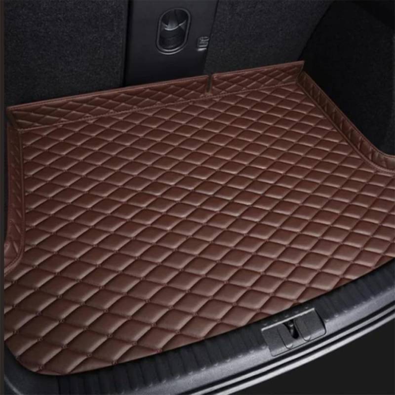 Kofferraummatten aus PU-Leder für VW Passat B8 Limousine 2016 2017 2018, Innendetails, Autozubehör, Teppich, B Kaffee von SPYMX