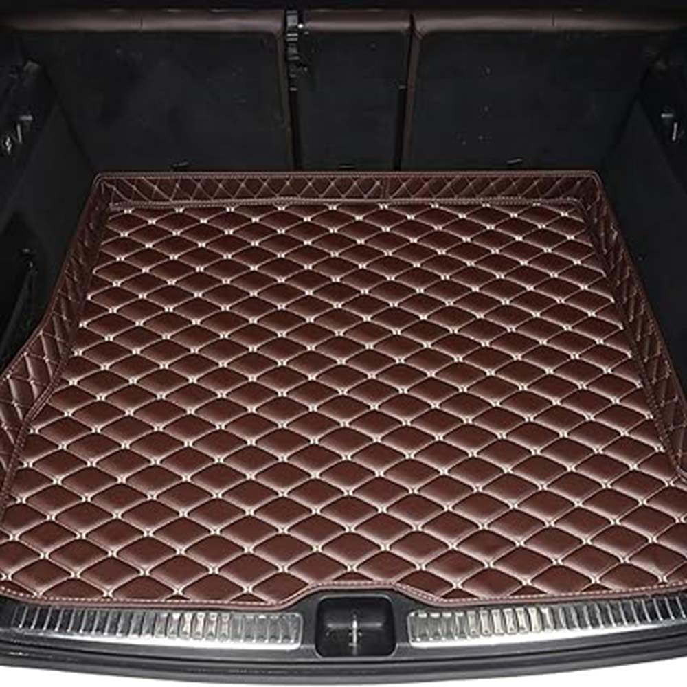 SPYMX Kofferraummatten aus PU-Leder für Infiniti QX60 2014 2015 2016 2017–2020, Innenausstattung: Autozubehör, Teppich, G Kaffee + Beige von SPYMX