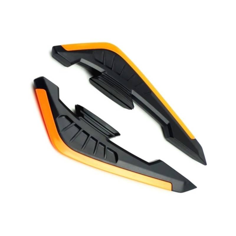 1 Paar Motorrad-Roller-Winglets Spoiler Aerodynamischer Flügel Motorrad-Zubehör Windflügel Seitenverkleidung Winglets(Orange) von SPeesy